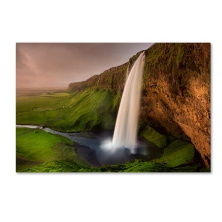 Trademark Fine Art Franz Schumacher 'Seljalandsfoss' Canvas Art, 30x47 1X02604-C3047GG